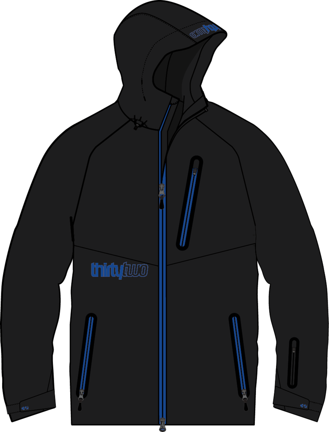 Thirtytwo Men's GraShort-Sleeveer Jacket Black Clothing