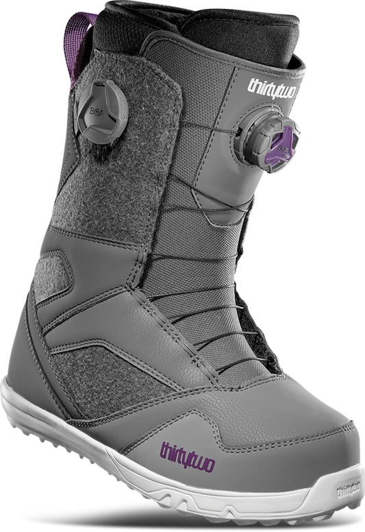 Thirtytwo Stw Double Boa W's '21 Grey Purple Snow Boots