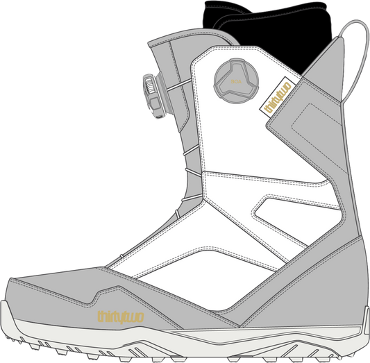 Thirtytwo Stw Double Boa W's '22 Grey White Snow Boots