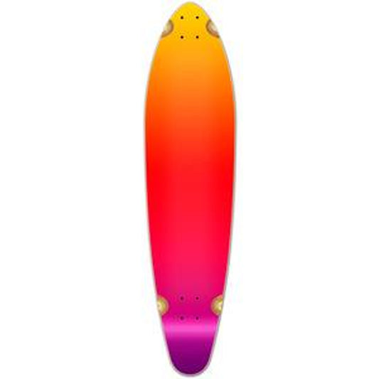 Yocaher Kicktail Longboard Deck - Gradient Pink