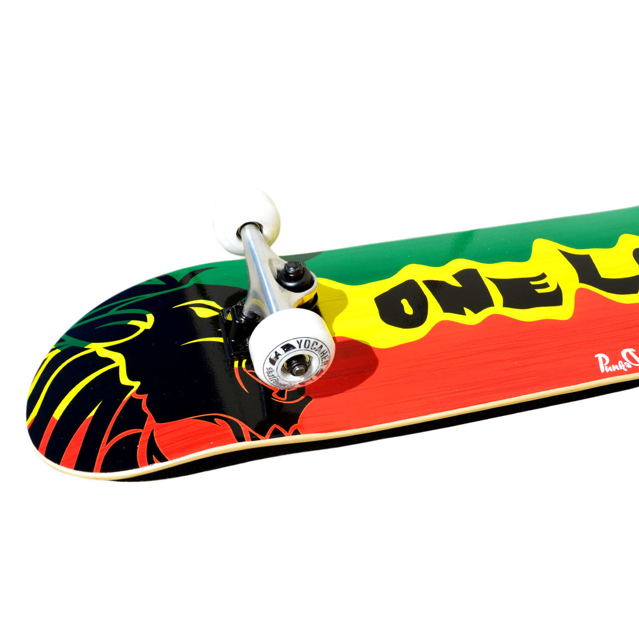 Yocaher Complete Skateboard 7.75" - Rasta 2