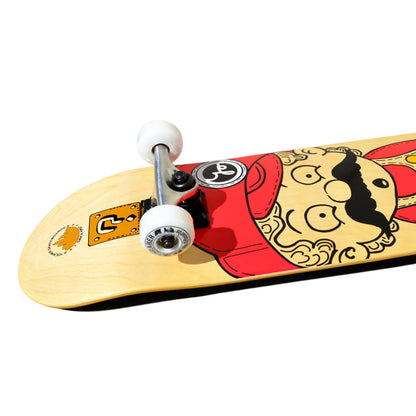 Yocaher Complete Skateboard 7.75" - Retro Series - Stache