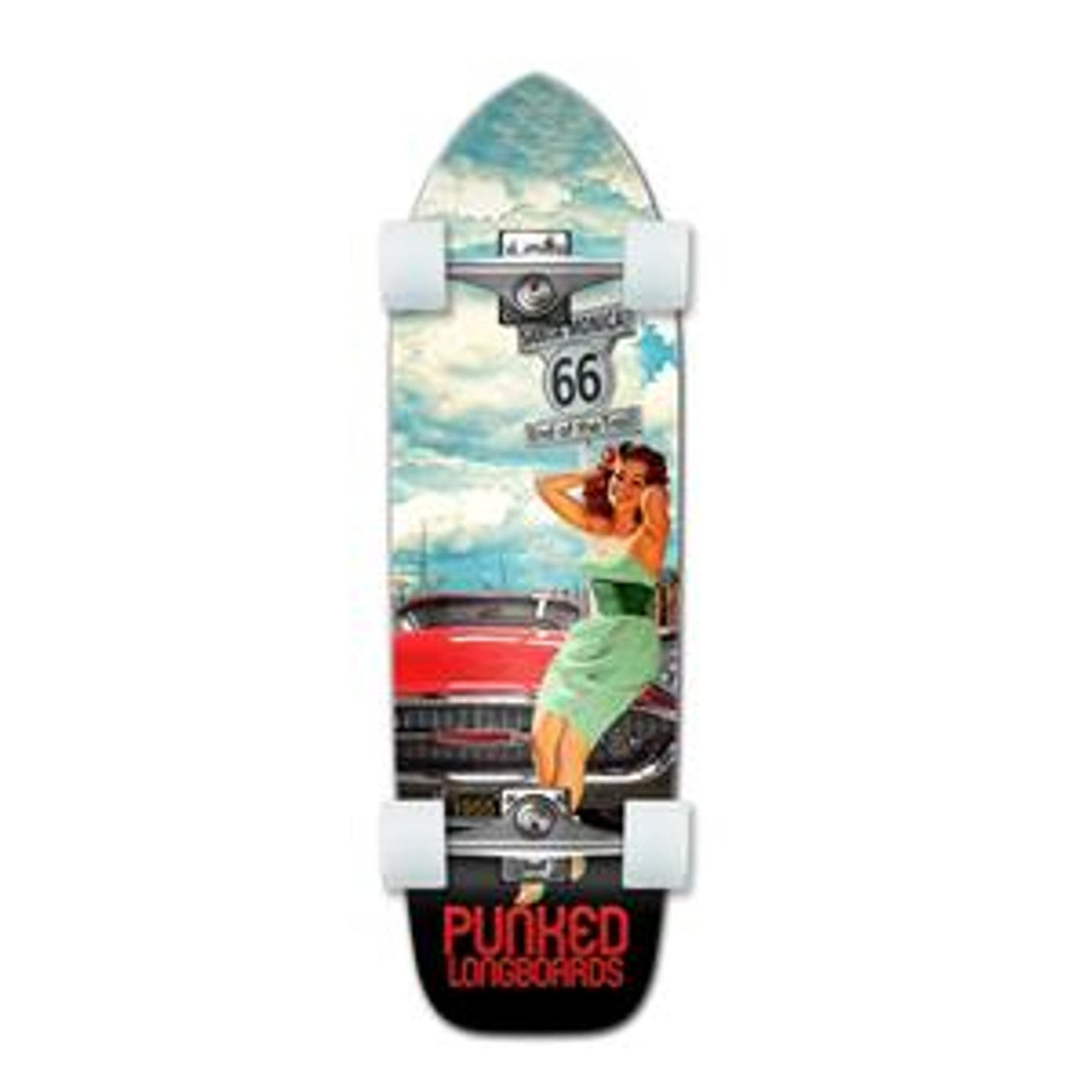 Yocaher Old School Longboard Complete -Route 66 Series - RTE-66