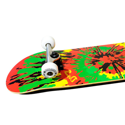 Yocaher Complete Skateboard 7.75" - Tiedye Rasta